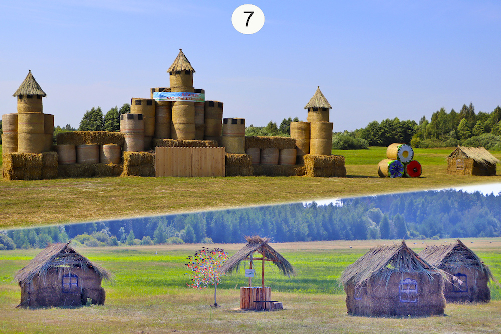 Соломенная фигура, занявшая 2 место в конкурсе на лучшую композицию в номинации «Приз зрительских симпатий». Ивановский район, Брестская область. Фото: www.janow.by.