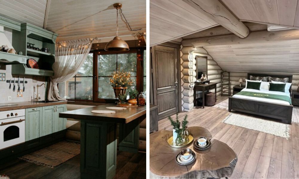 Интерьер в агроусадьбе «Золотая горка» за $100/сутки.