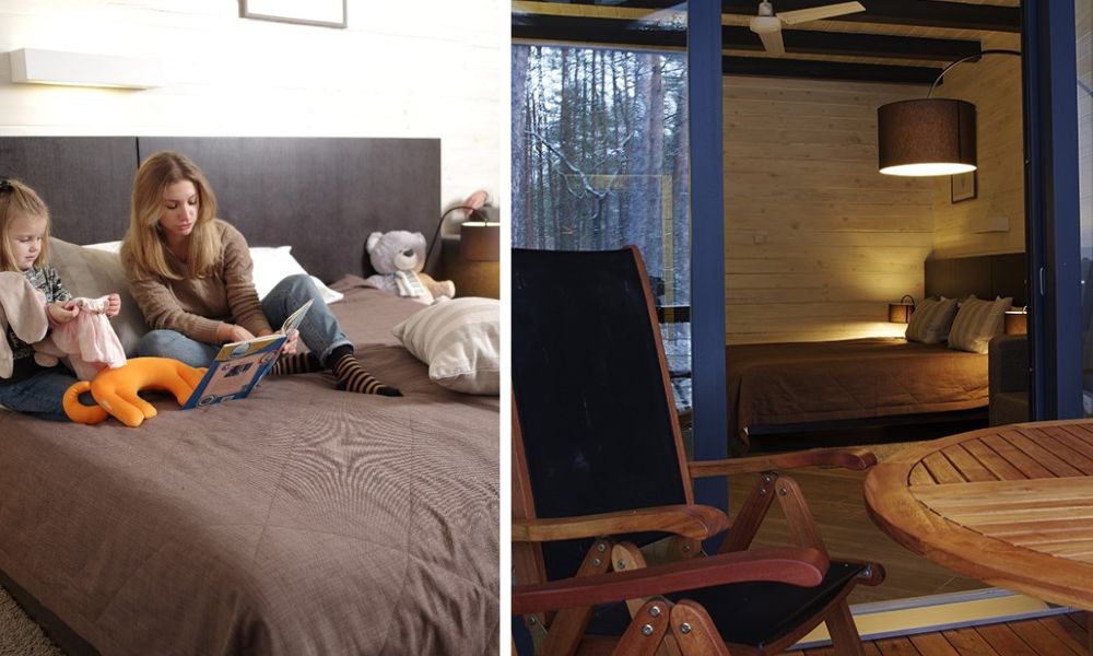 Интерьер номера в отеле шале Greenwood.