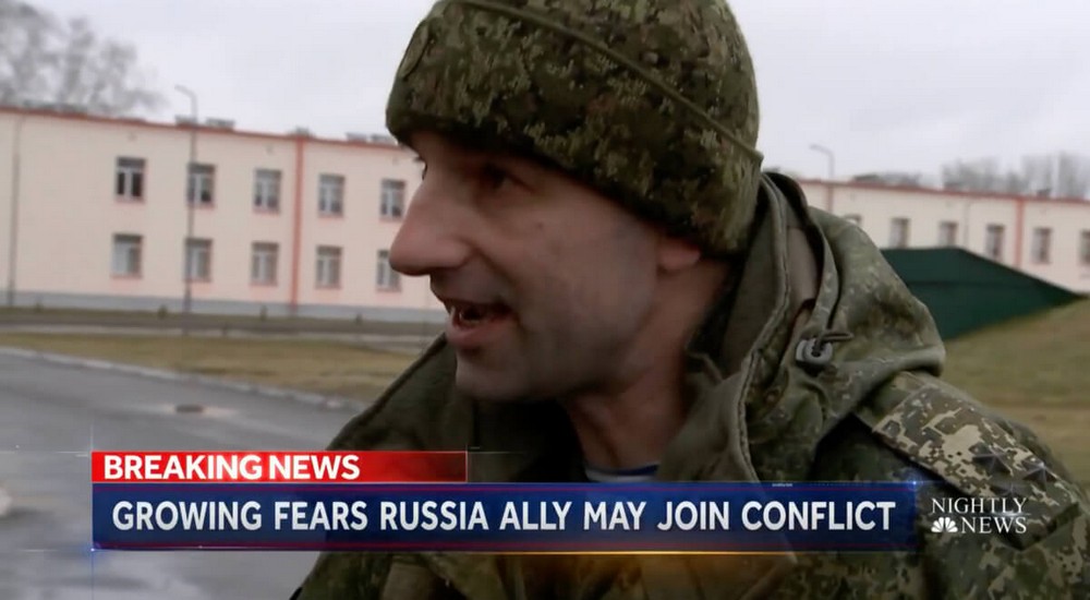 Идеолог Сергей Суховило обещает «грызть врага». Скриншот видео nbcnews.com