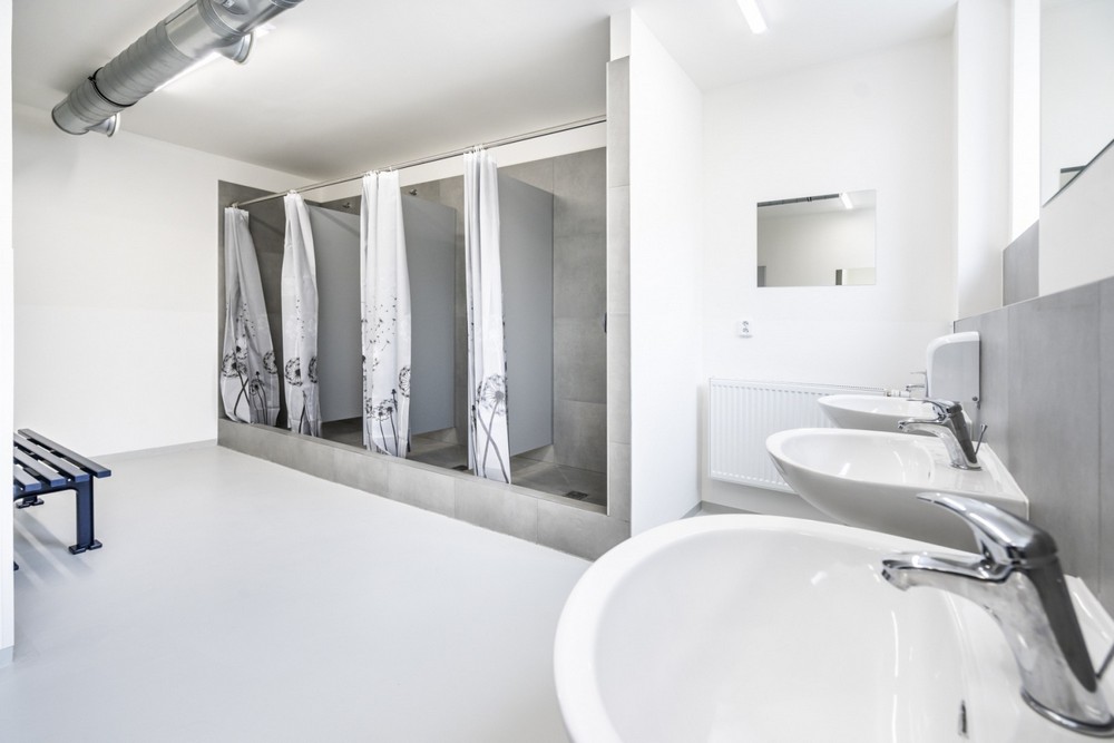 Душевая комната в одном из общежитий для студентов в Праге. Фото: suz.cvut.cz