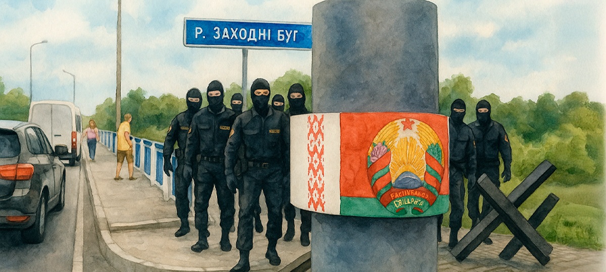 Силовики на границе Беларуси с Польшей. Коллаж BGmedia