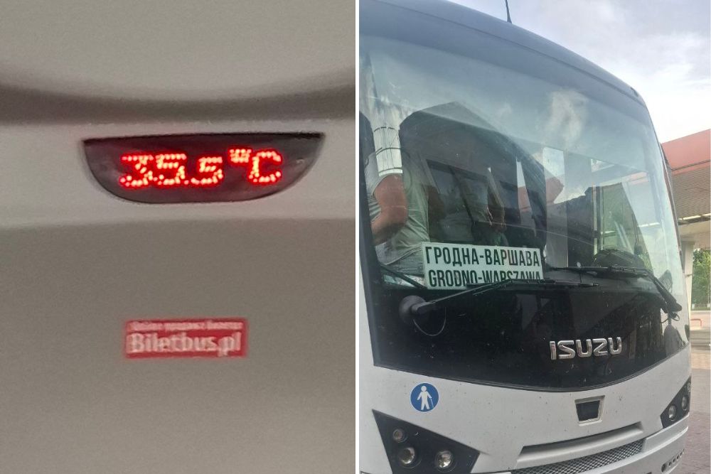 Автобус, в котором не работал кондиционер во время жары. Фото из приграничного чата
