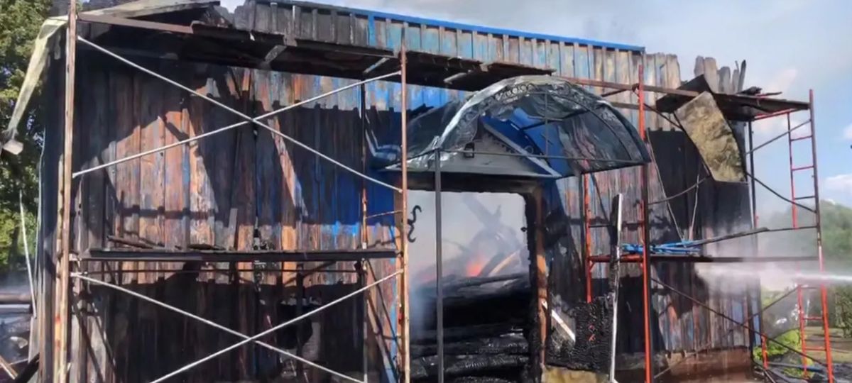 Церковь святого Архангела Михаила, Жабинка, пожар