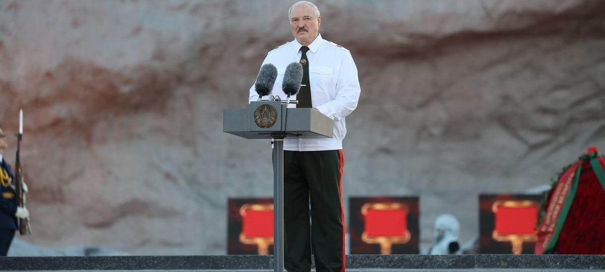 Александр Лукашенко в Брестской крепости 22 июня 2021 года