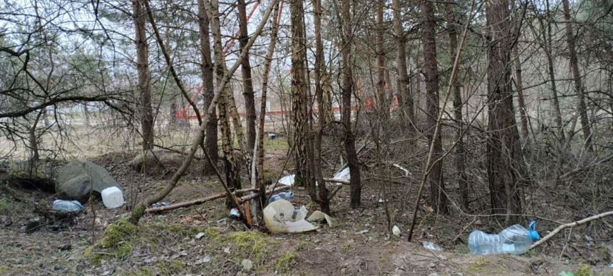 Мусор в Ольшанке в Гродно